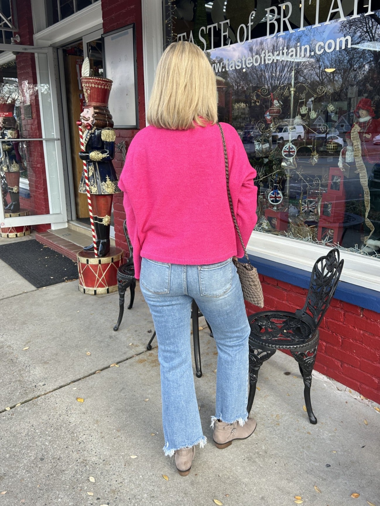 Solid Button Down Long Sleeve Sweater/Cardigan