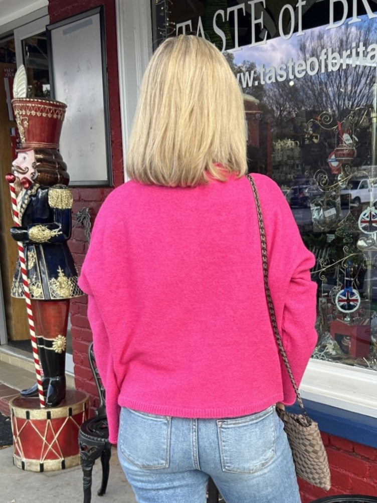 Solid Button Down Long Sleeve Sweater/Cardigan