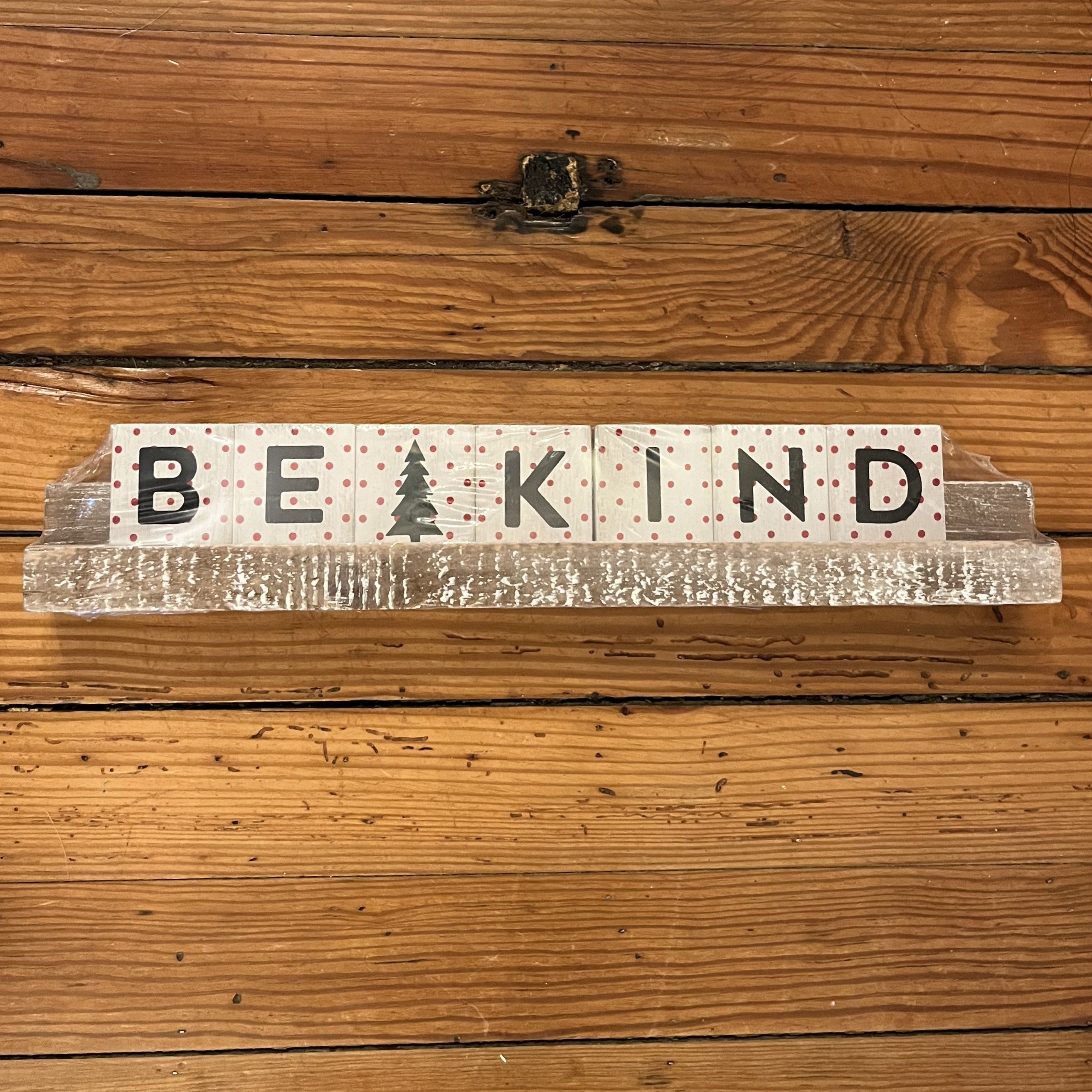 "Be Kind" Wood Tile Ledge