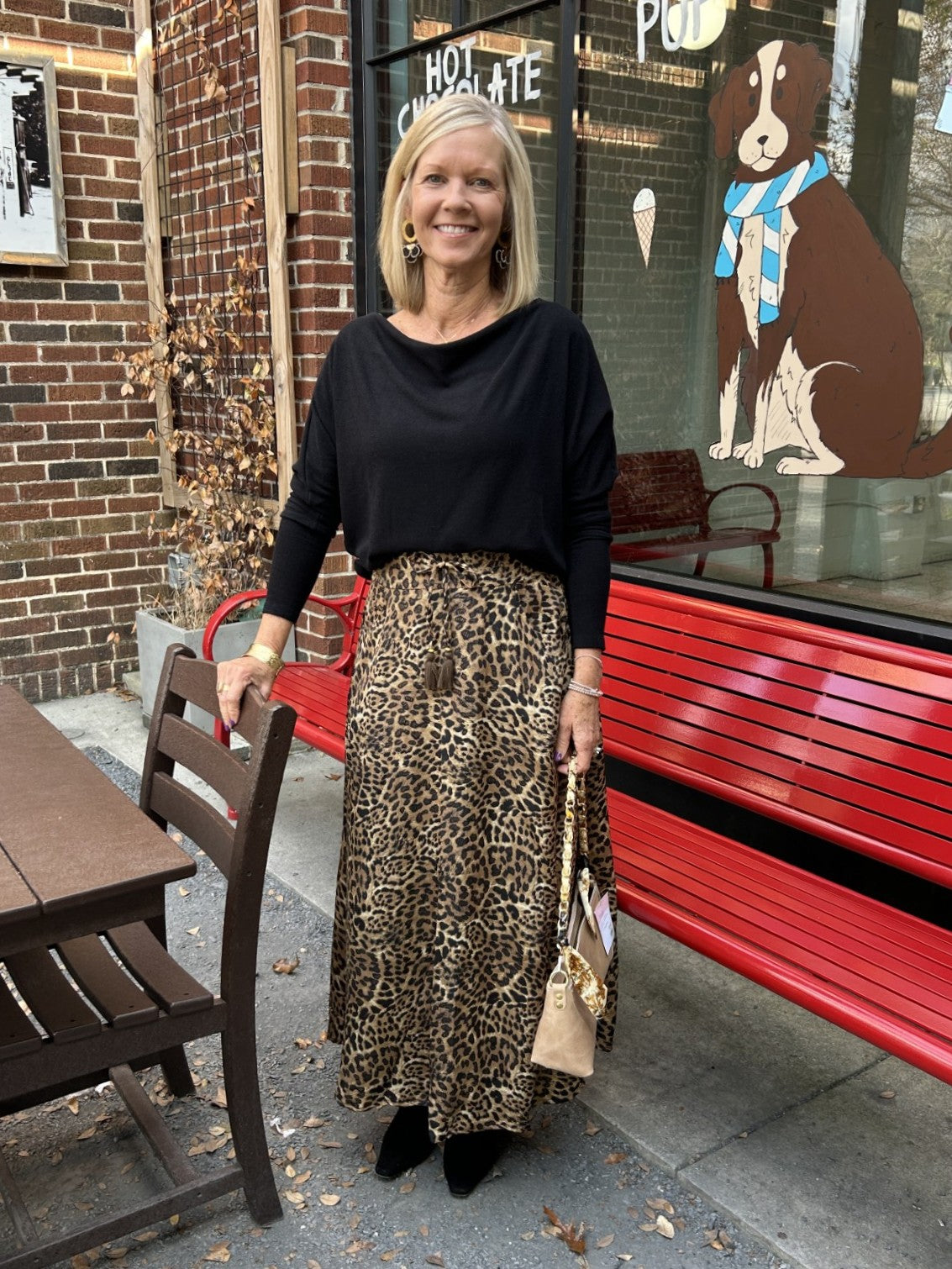 Cheetah Print Maxi Skirt
