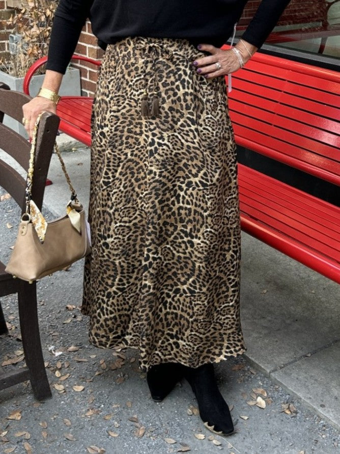 Cheetah Print Maxi Skirt