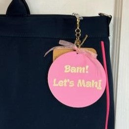 These charms are handmade in Georgia and provide a great way to add some color and pop to your favorite purse or tote. Available in a variety of shapes and colors, the charms can profess your love of a team, a refreshment, decorate for a holiday, share a verse, a place, and more!&nbsp; Charms can be personalized. &nbsp;Just reach out to let us know what you need.&nbsp;