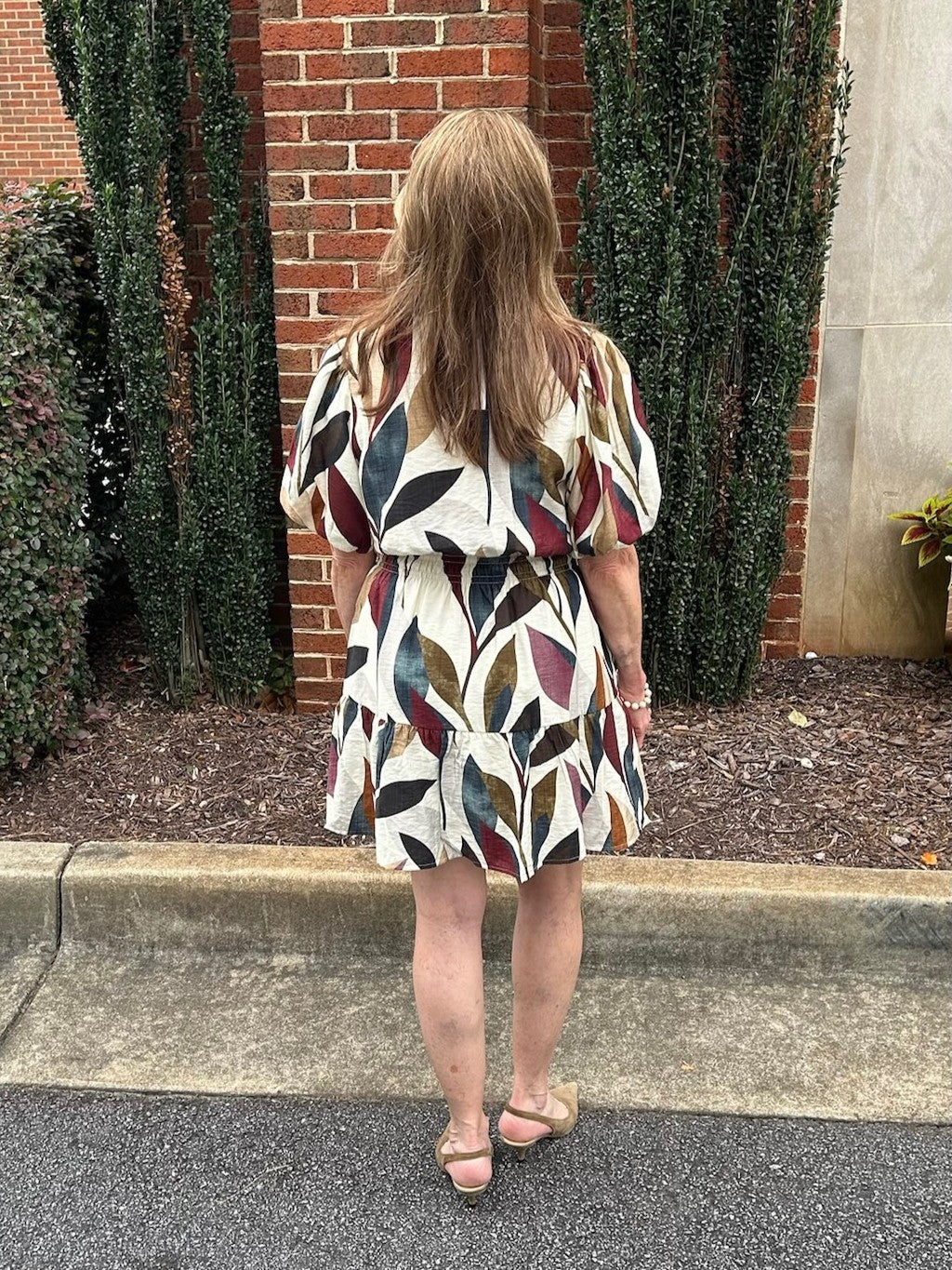 Puff Sleeve Tiered Short Dress