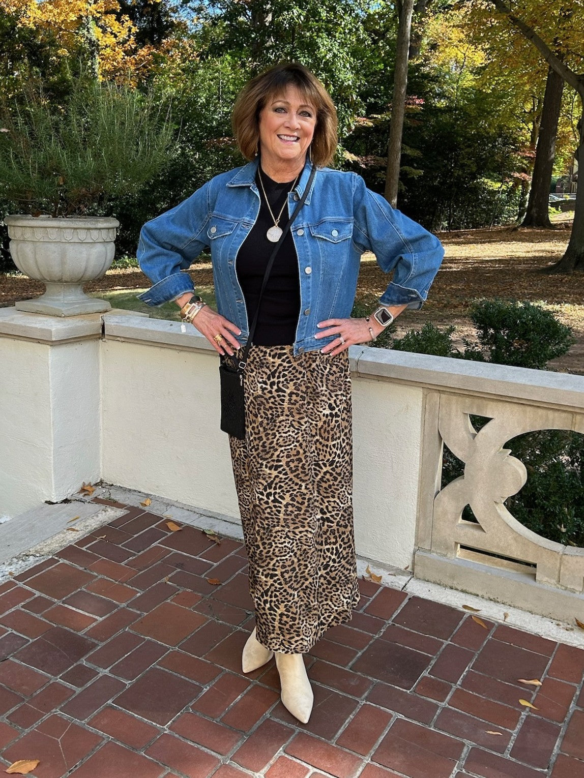 Feel effortlessly elegant in our Cheetah Print Maxi Skirt! Featuring a stunning black &amp; brown cheetah design, this skirt is perfect for any occasion. The elastic back waist and drawstring front ensure a comfortable and flattering fit, while the flowy silhouette adds a touch of sophistication.&nbsp;

Material: 100% Polyester

Care Instructions: Hand wash cold. Line dry.