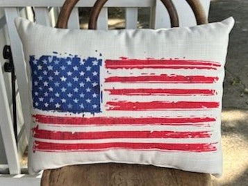 American Flag - Lumbar Pillow