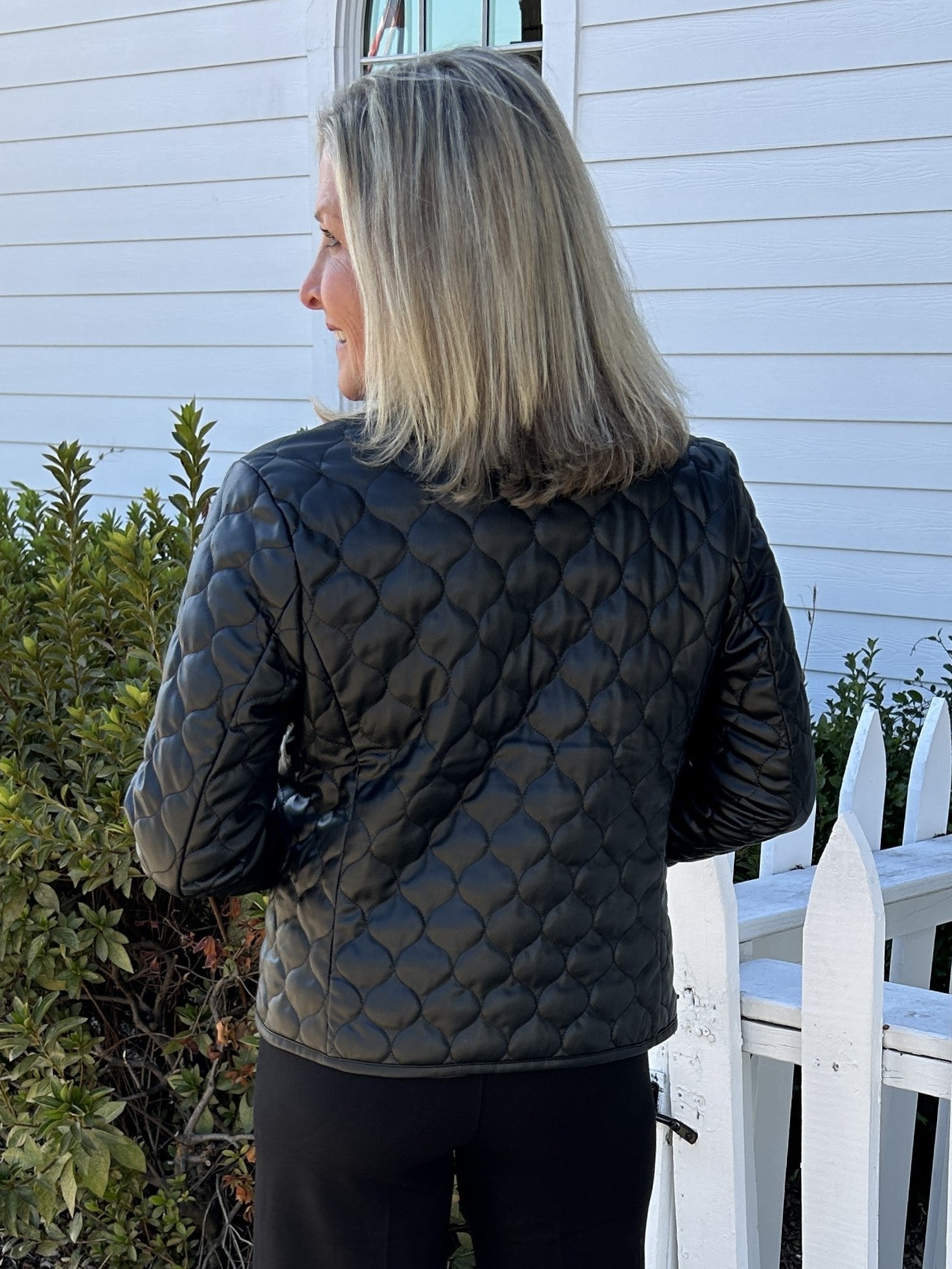 Brooklyn Quilted Vegan Leather Jacket