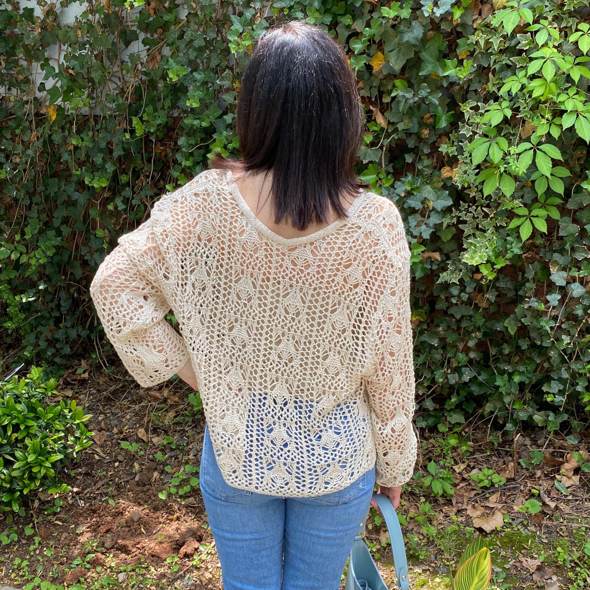 Open-weaved Crocheted Sweater