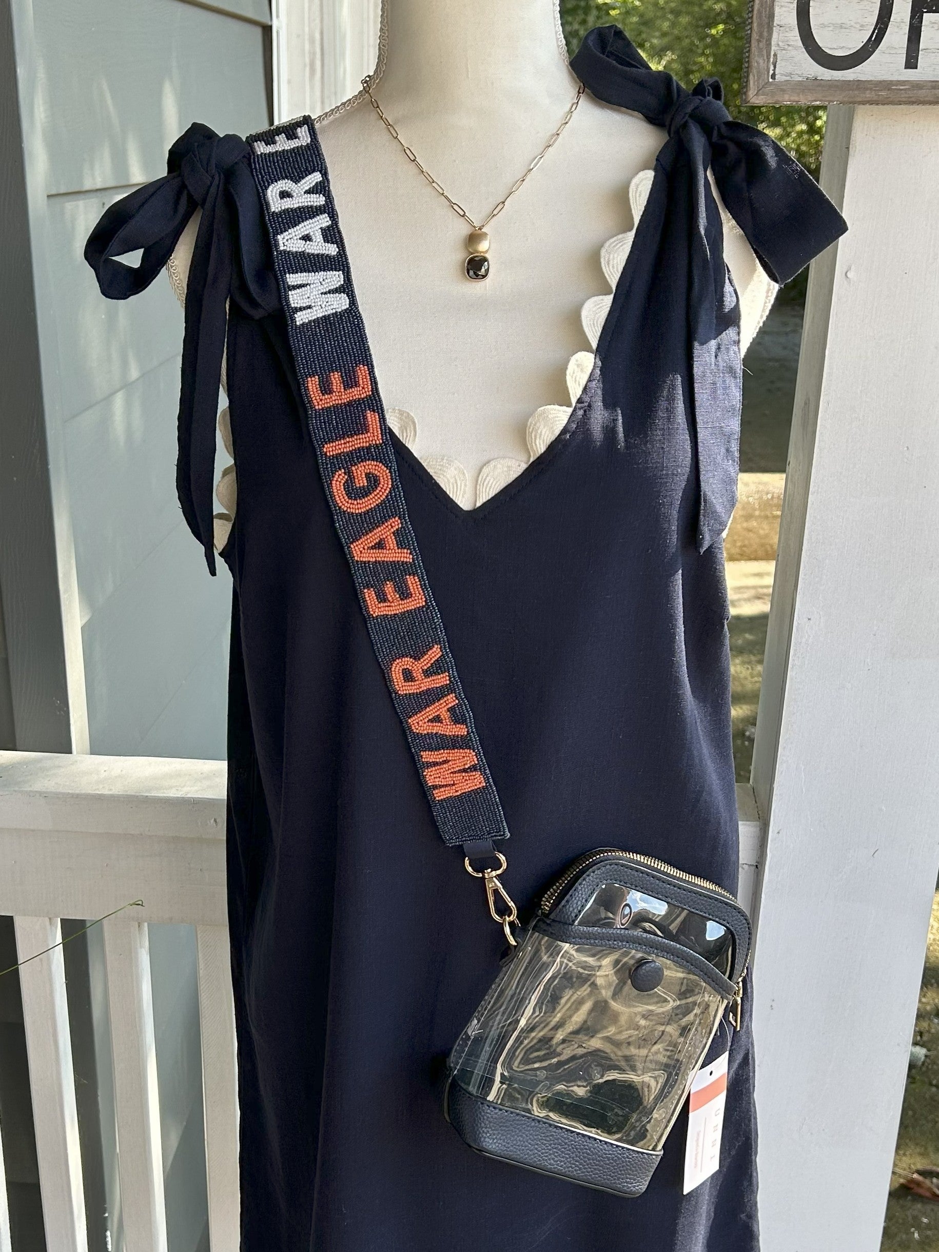 Bag/Purse Straps: Game Day Beaded & Fabric