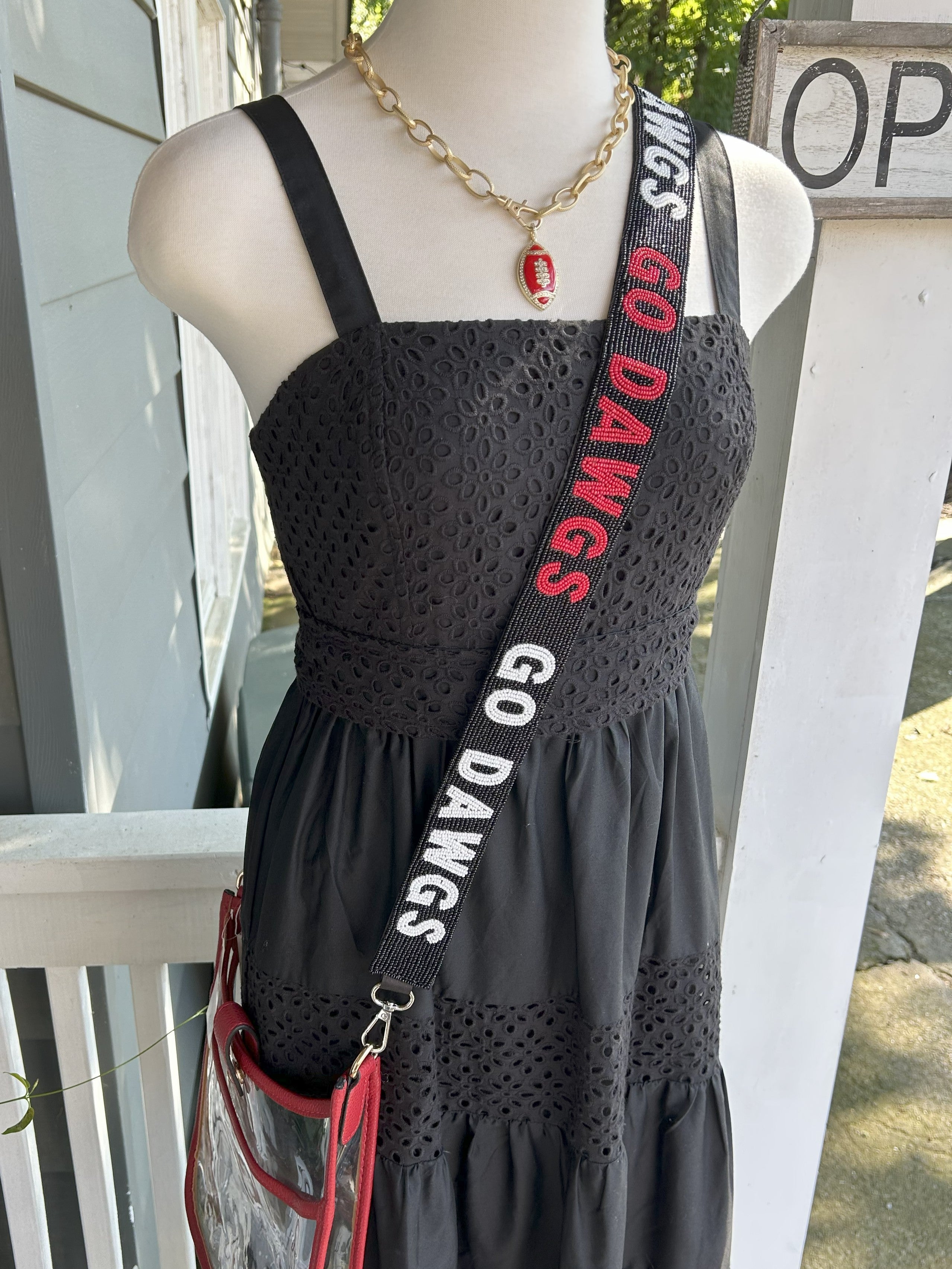 Bag/Purse Straps: Game Day Beaded & Fabric