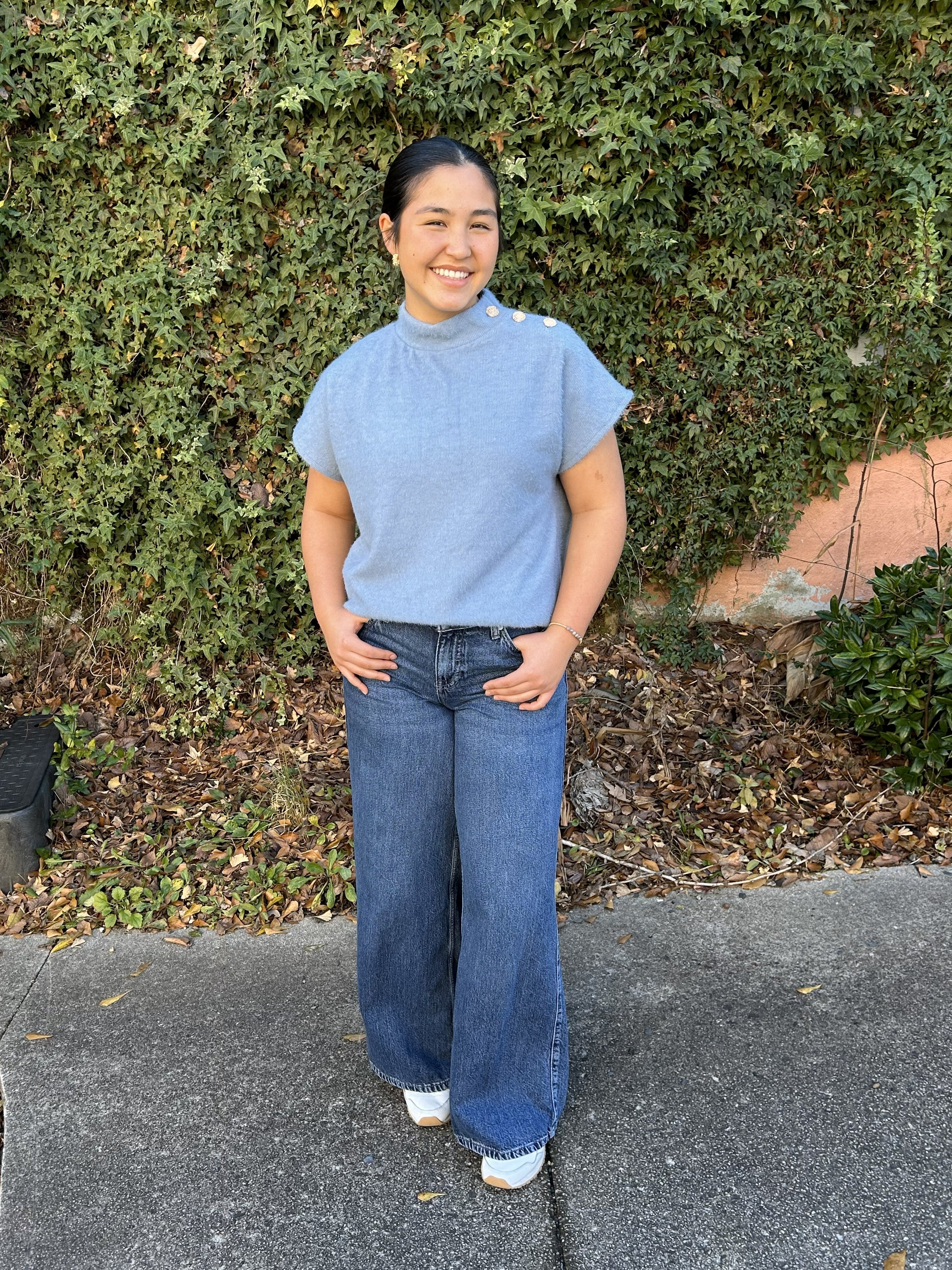 Short Sleeve Tweed Top