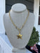 Enhance your style with this timeless chain linked necklace featuring a beautiful star pendant. The larger chain pieces sets the star off perfectly. The gold linked chain adds a touch of elegance to any outfit.&nbsp;

17-19" in length