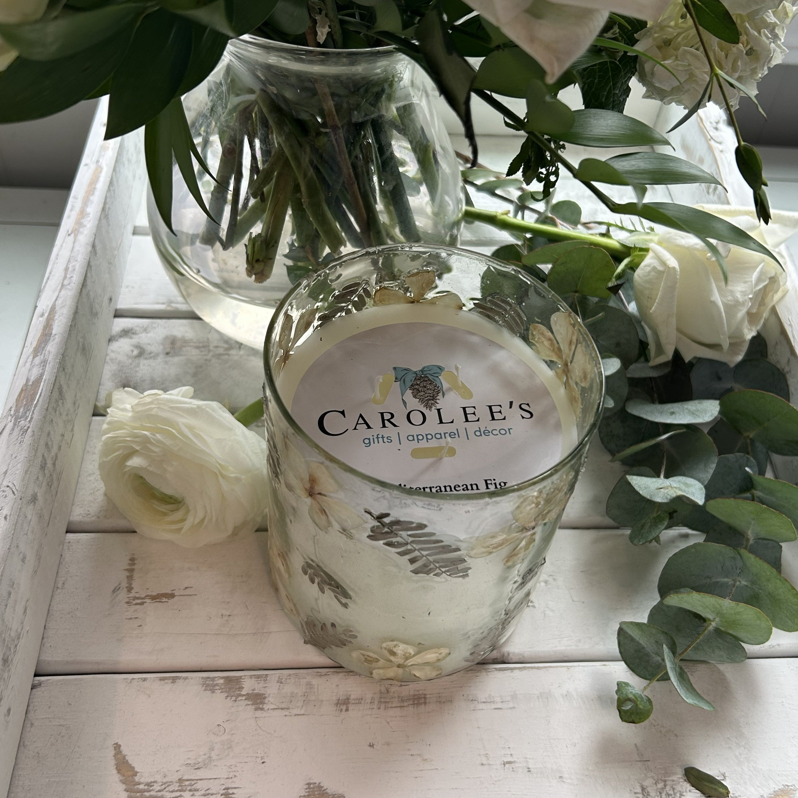 Petals & Fern Candle - Medium