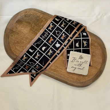 Skinny/Twilly Scarves are such a popular, fun and versatile stylish accessory! We love these in a great variety of prints, patterns and colors.&nbsp;

Dimensions: 56" x 5"

Material: 100% Polyester