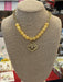Find out what all the buzz is about! This beautiful gold chain necklace is anchored by lovely yellow beads and a bee pendant. The bee pendant has a hammered look and is diamond shaped. This is a perfect gift for the garden enthusiast, bee lover or Tech fan.

Designed and made by local artist
Approximate Length: 17-19"