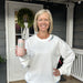 Cozy up in this charming mahjong-inspired sweatshirt, featuring a soft white/ivory base with an eye-catching pink puff heart. Perfect for game nights, casual outings, or anyone who loves a playful nod to classic tile games. The comfortable fit and quality construction make it an instant wardrobe favorite.

Material: 53% Rayon / 40% polyester / %7 Spandex

Care Instructions: Machine wash cold, tumble dry low
