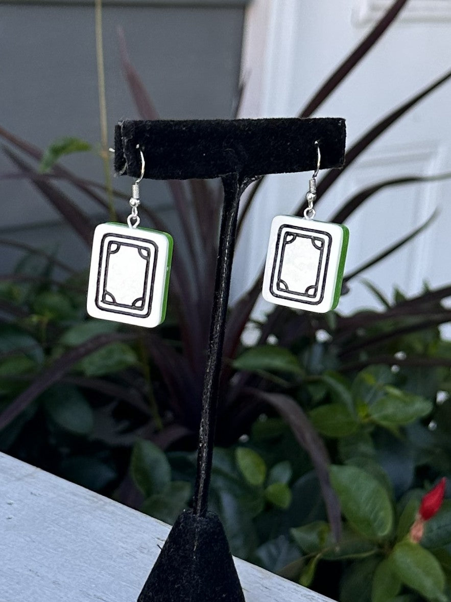 Mahjong Tiles Acrylic Earrings