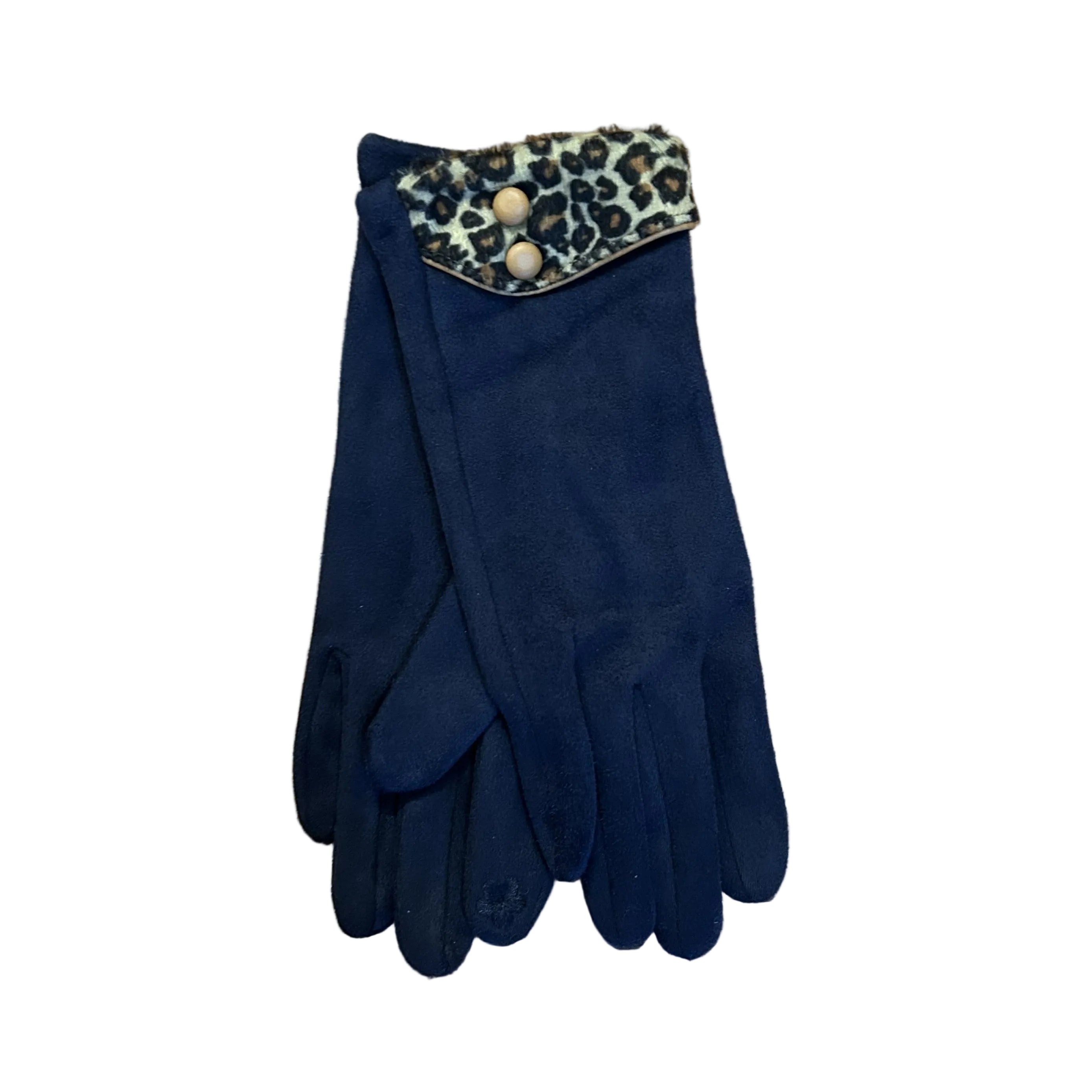 Leopard Style Gloves with Touch Screen Functionality - PP