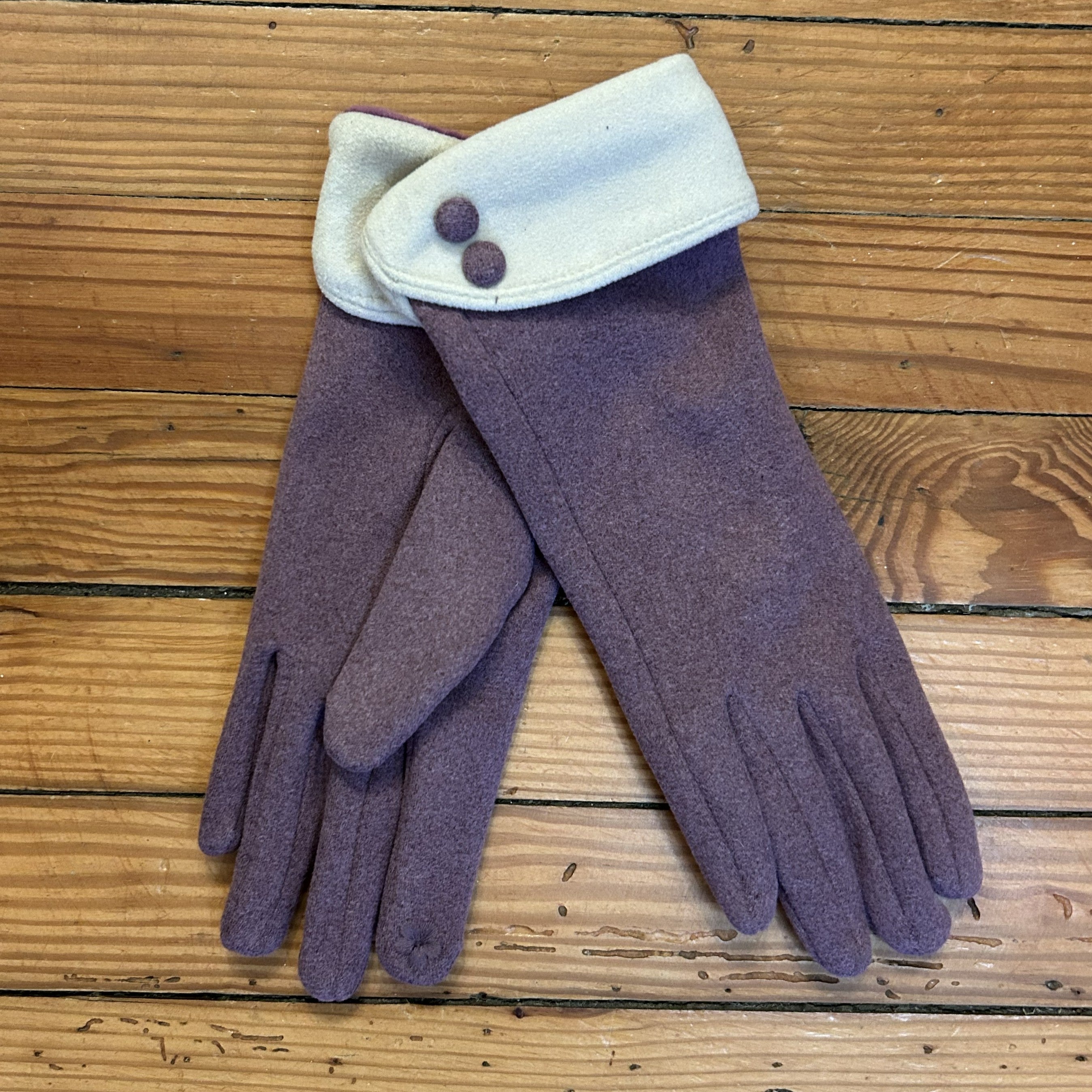 Faux Suede Gloves with Touch Screen Functionality - PP