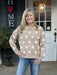 How cute is this cozy and soft Fuzzy Heart Sweater?! With its crew neck and fuzzy heart details, this is the perfect choice for chilly days. Wrap yourself up in this super-cute sweater in mustard yellow with white hearts, or the more traditional black with red hearts.

One Size Fits Most


Material: 70% Acrylic / 15%&nbsp;Polyester&nbsp;/ 8% Nylon / 4%&nbsp;Spandex / 3% Wool

Care Instructions: Hand wash cold, hang/flat dry