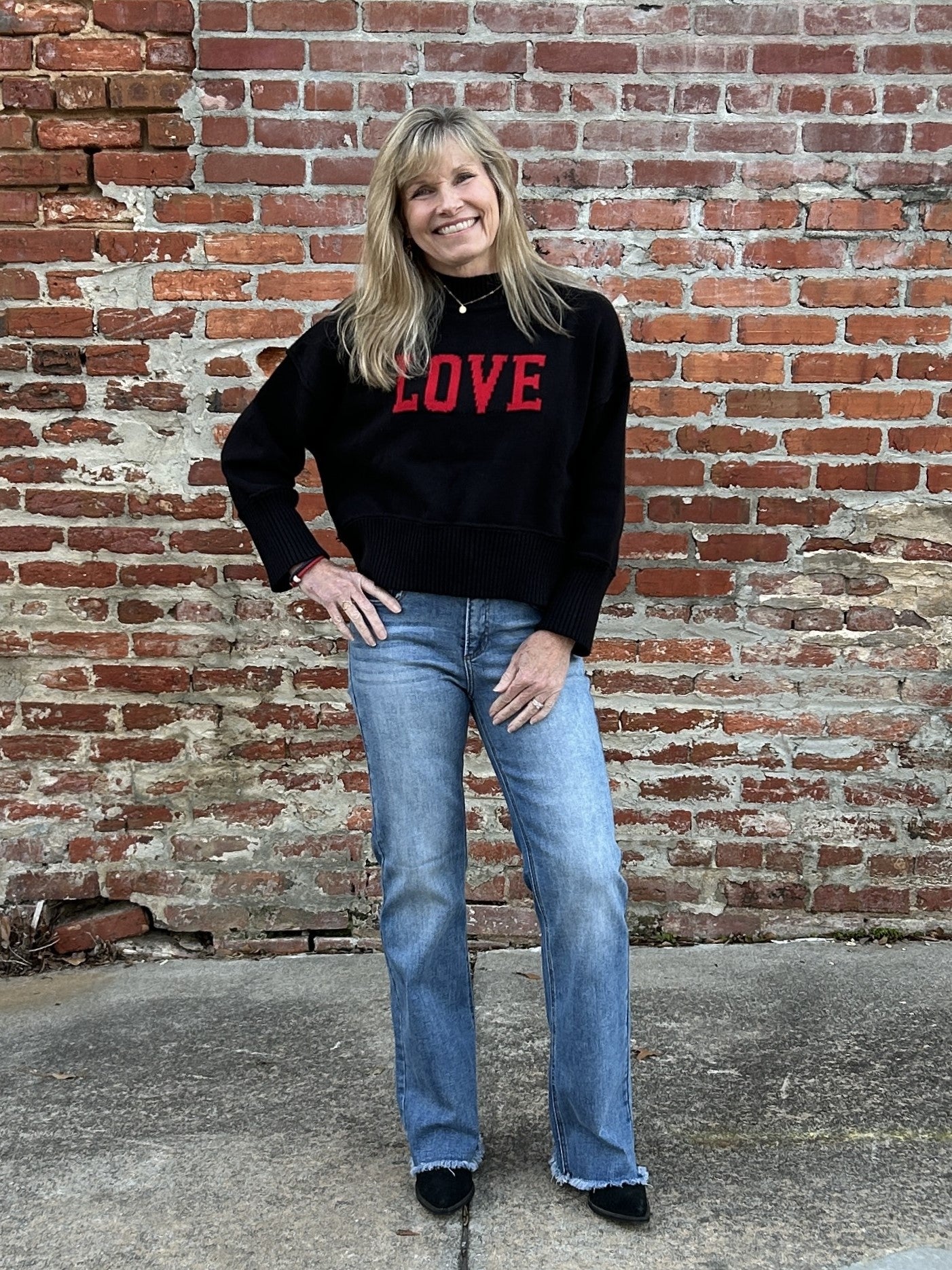 "LOVE" Long Sleeve Sweater