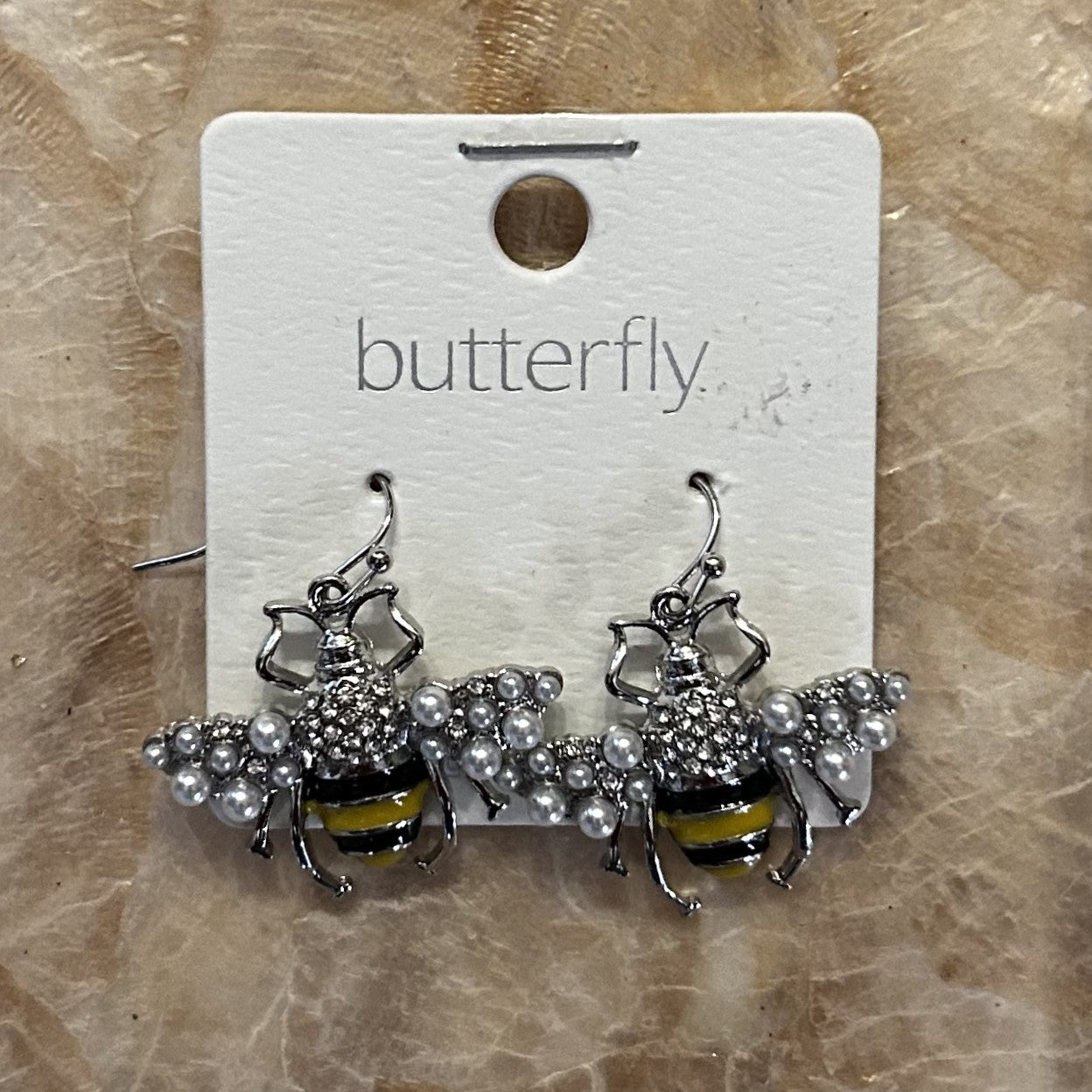 Pearled Bee Earrings