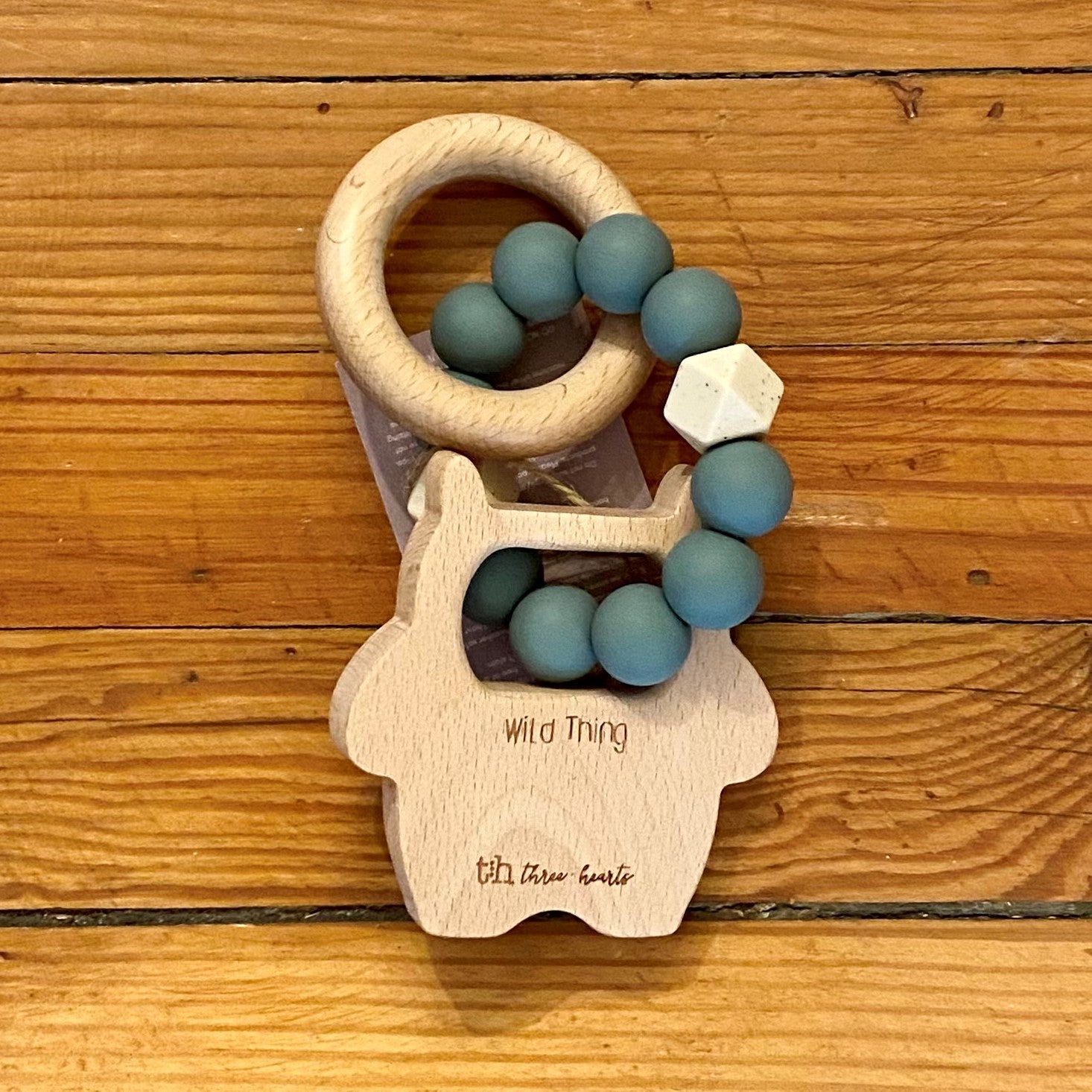 Wild Thing Baby Rattle and Teether