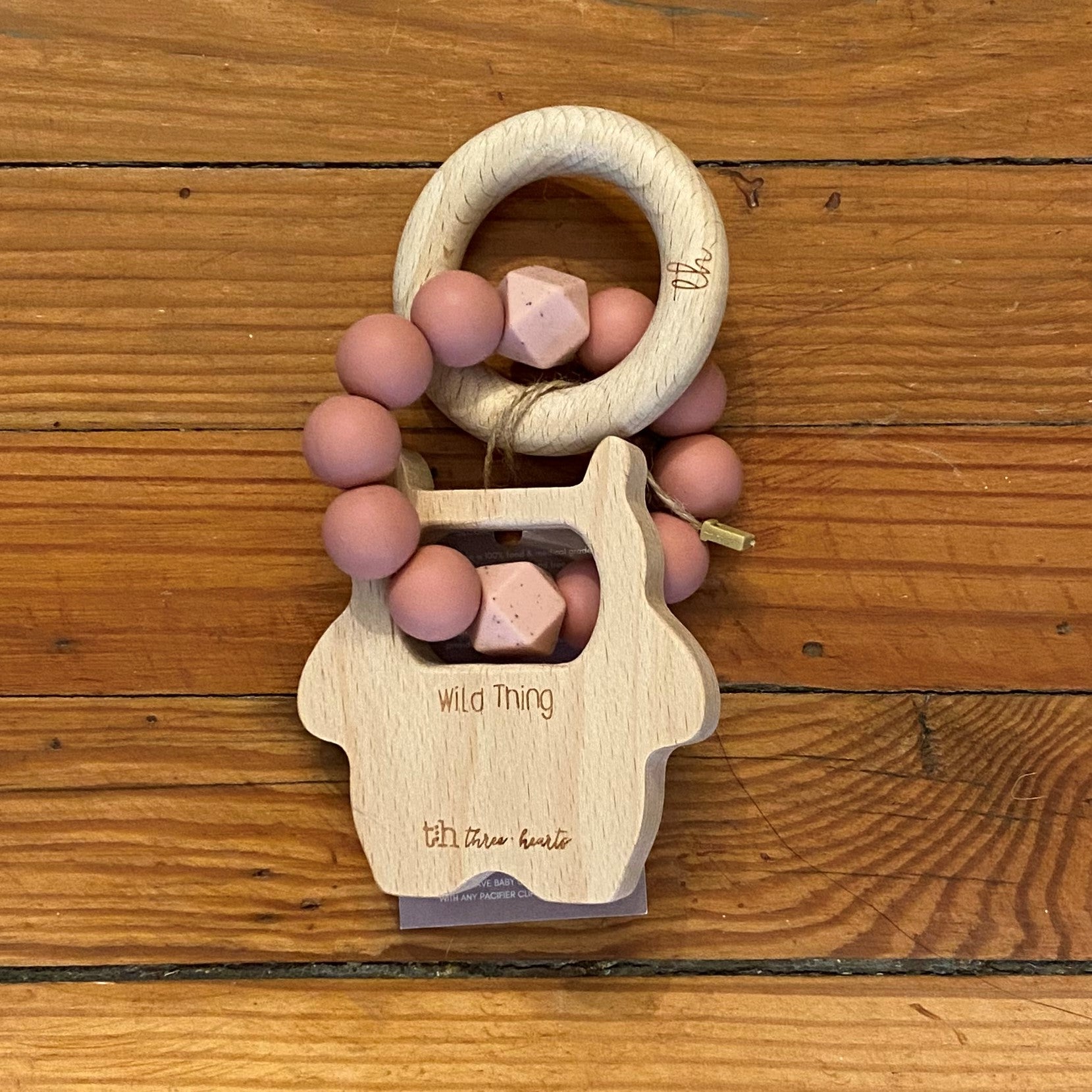 Wild Thing Baby Rattle and Teether