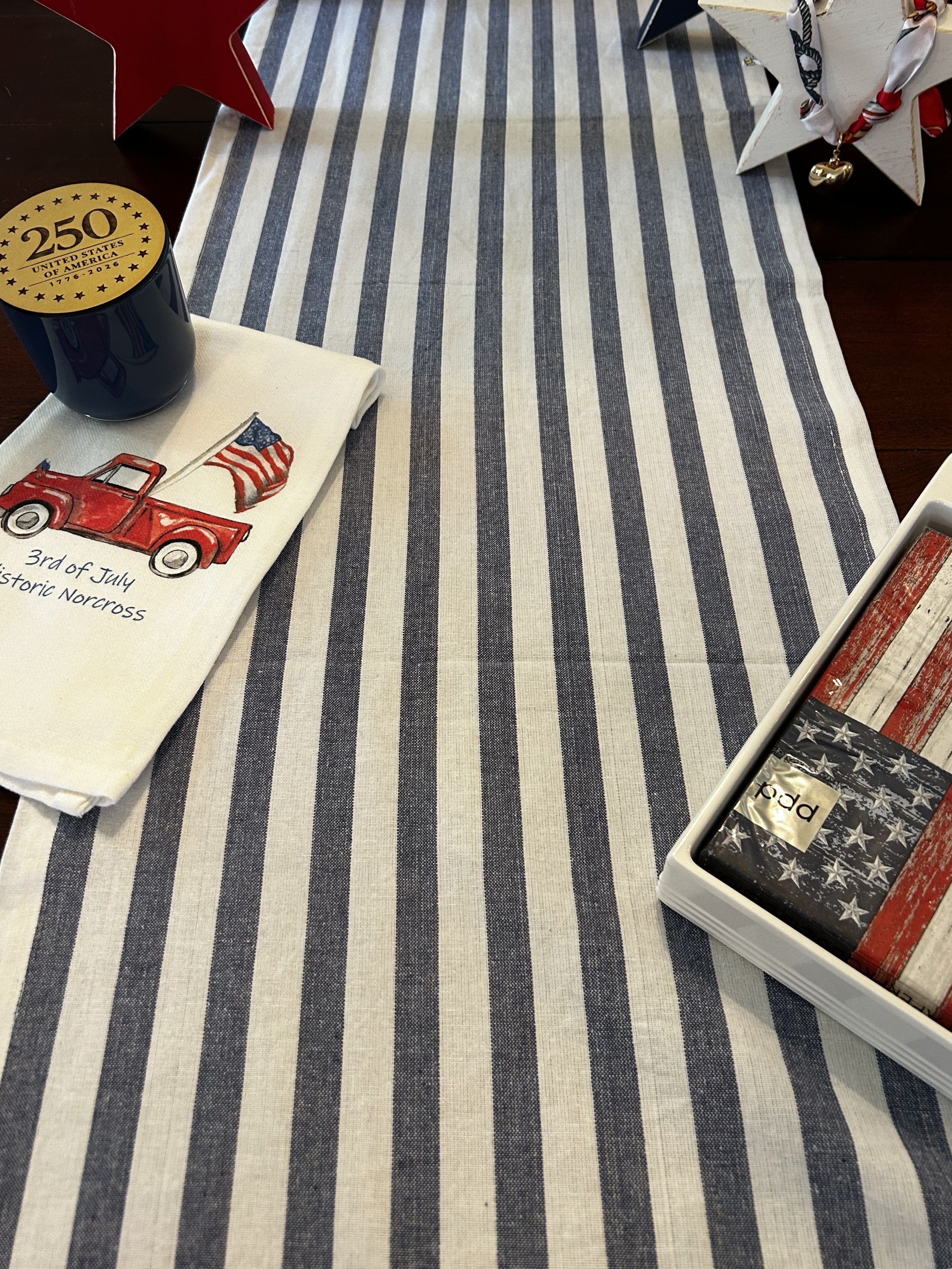 Striped Whipstitch Runner