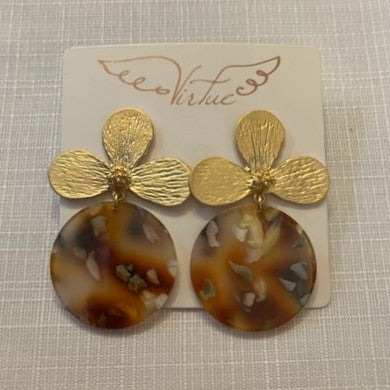 Lotus Flower Earring Acrylic Earrings