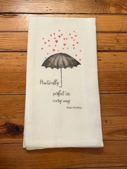 Mary Poppins Sayings Tea Towels