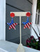 Patriotic star-shaped earrings celebrating American pride. Crafted from lightweight acrylic with secure post backs for all-day comfort. Perfect for Independence Day, patriotic events, or everyday wear for flag enthusiasts. These eye-catching stars bring a bold pop of red, white, and blue to any outfit.