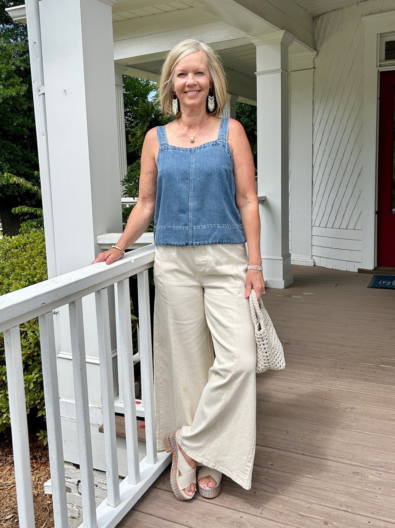Maelis Denim Tank Top