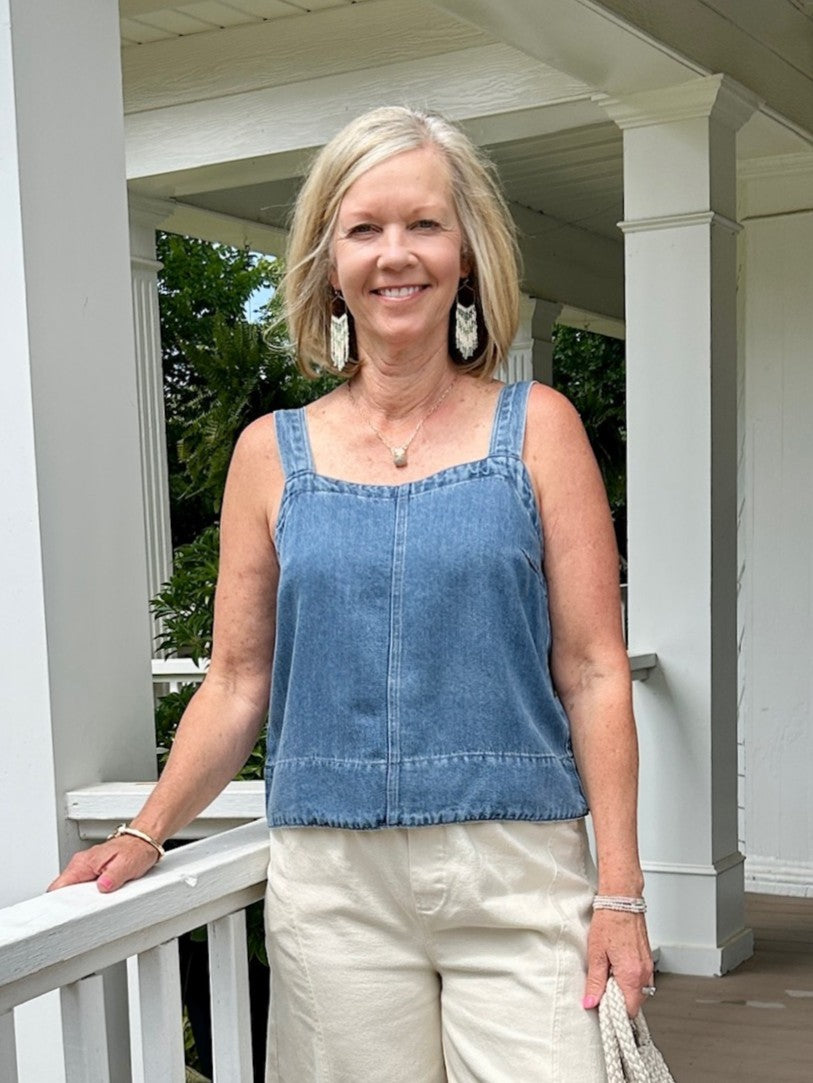 Maelis Denim Tank Top