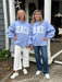Carolee and Barbara are showing you both sides of this adorable, reversible sweatshirt! It promotes your love of the LAKE on oneside and the BEACH on the other.! 