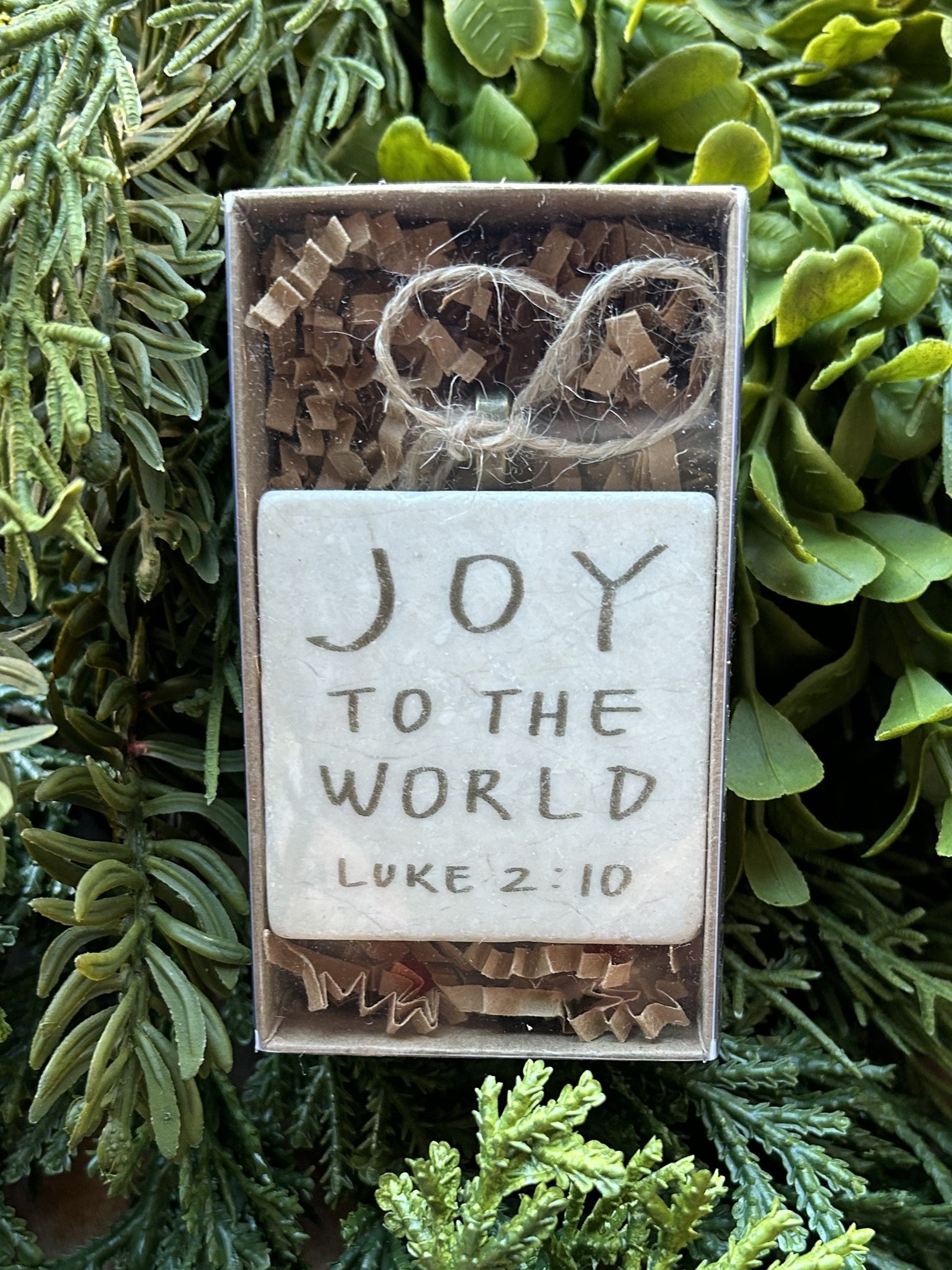 Scripture Stone Ornament