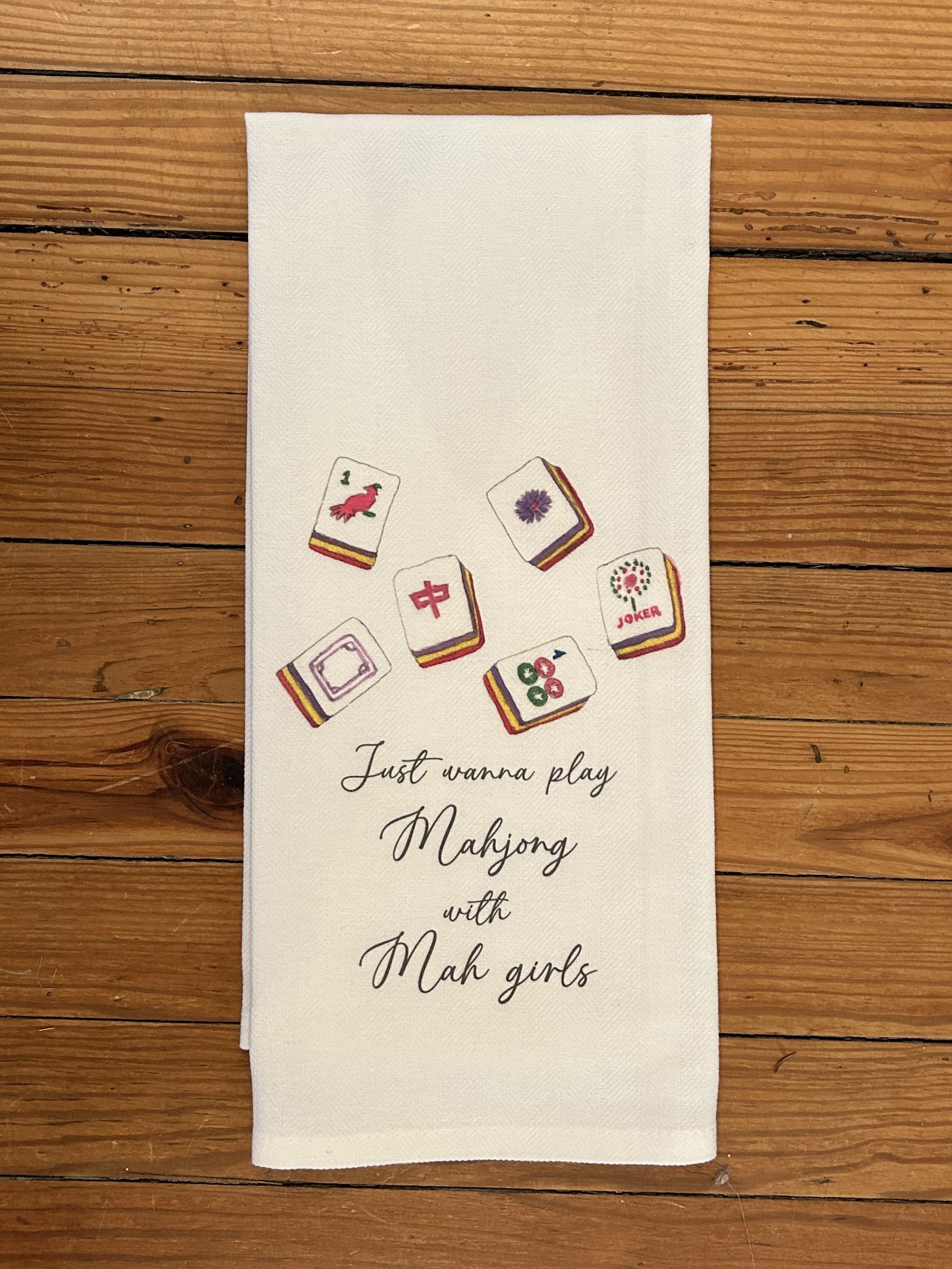 Mahjong Tea Towel