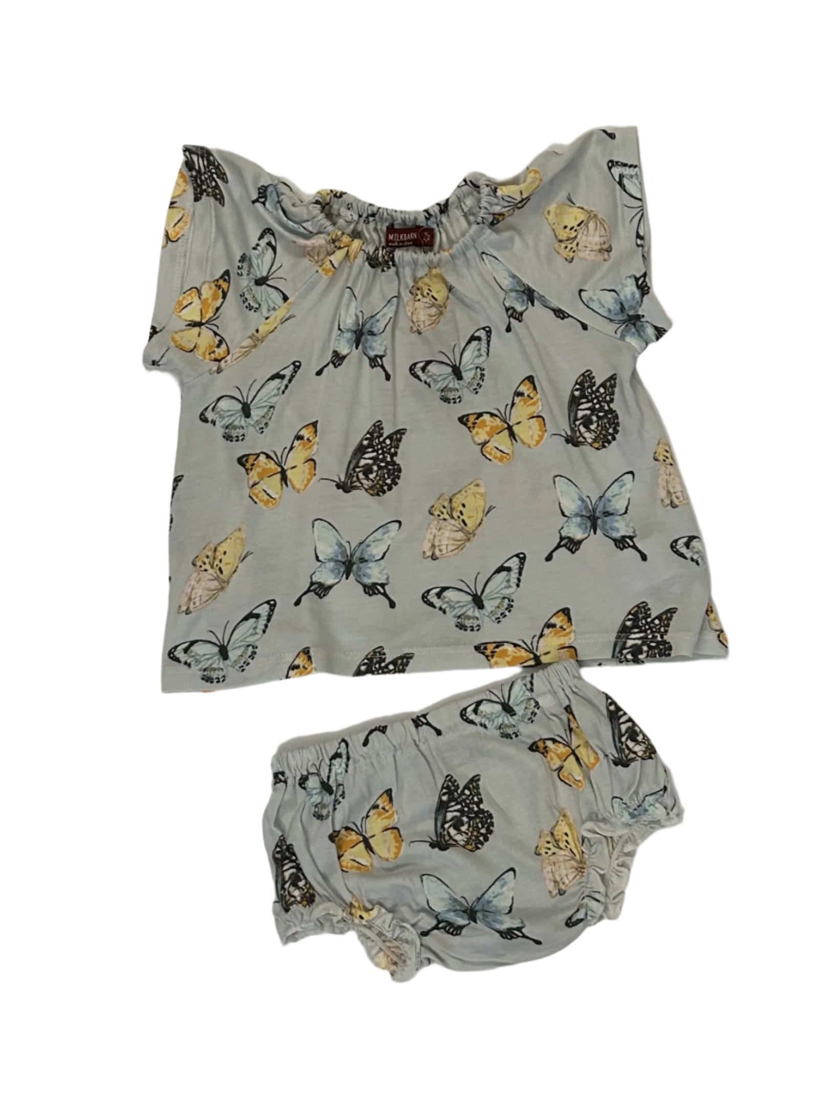 Short Floral Baby Dress w/ Bloomers