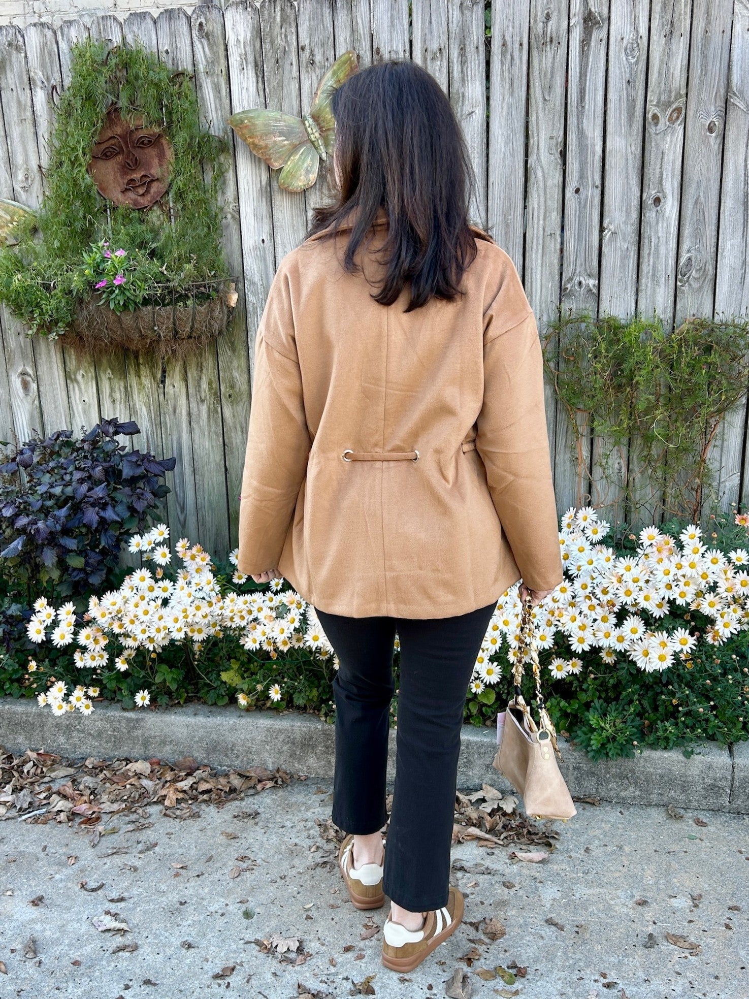 Tie Closure Classic Collar Coat