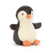 Peanut Penguin is the perfect companion for anyone who loves to move to the beat. With an infectious rhythm and a passion for dancing, this charming penguin brings energy and joy wherever it goes.&nbsp;

Details:

Dimensions:&nbsp;9.4in x 4.7in x 4.3in
Sitting Height:&nbsp;9in
Main Materials:&nbsp;Polyester
Inner Filling:&nbsp;Polyester Fibers, PE Beans
Hard Eye
Care Instructions:&nbsp;86 degree Fahrenheit wash only. Do not tumble dry, dry clean, or iron. Check all labels upon arrival of purchase
Safety Rec