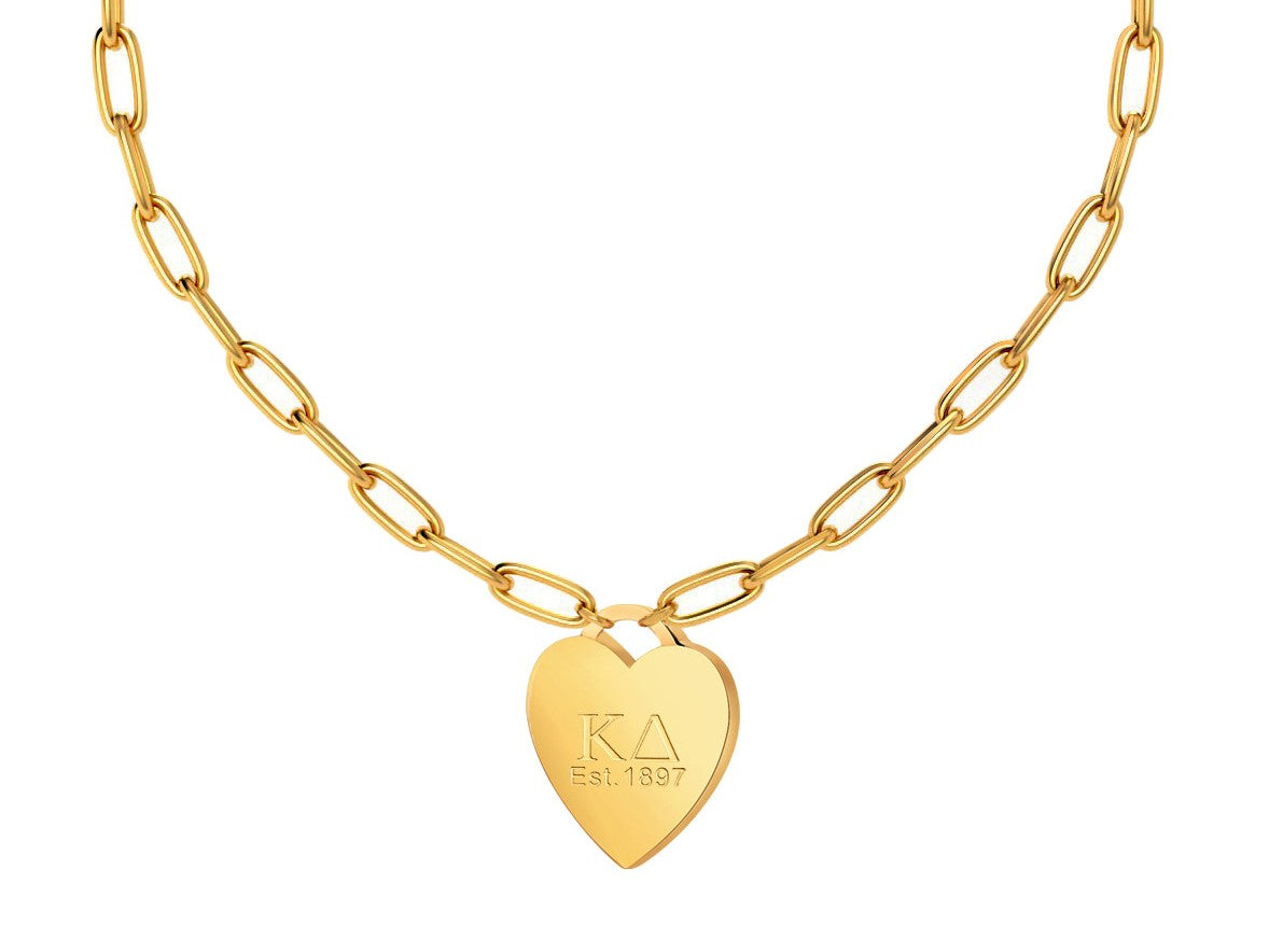 Heart Tag Sorority/Greek Necklaces