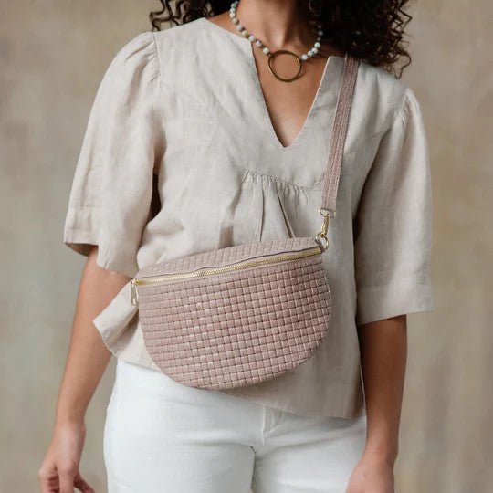 Katerina Woven Leather Sling Bag