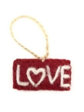 Valentines Felt Ornaments