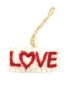 Valentines Felt Ornaments