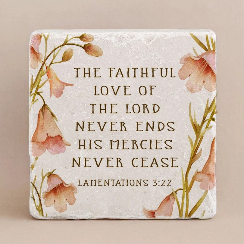 Scripture Stone Coaster