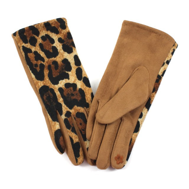 Leopard Style Gloves with Touch Screen Functionality - PP