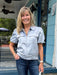 How beautiful is the jacket / top?! We love the gorgeous blue color, the soft material with it's slight sheen, the fabulous colar and slightly puffed sleeves! It zips to be your top, or you can layer it and wear it as a jacket. It will become one of your season favorites, for sure!

Taupe willl be coming later in the season.&nbsp;

Carolee is wearing a Small. She paired it with our Risen flare jeans and some awesome jewelry!&nbsp;

Material: 90% Polyester / 10% Nylon

Care Instructions: Dry clean.&nbsp;