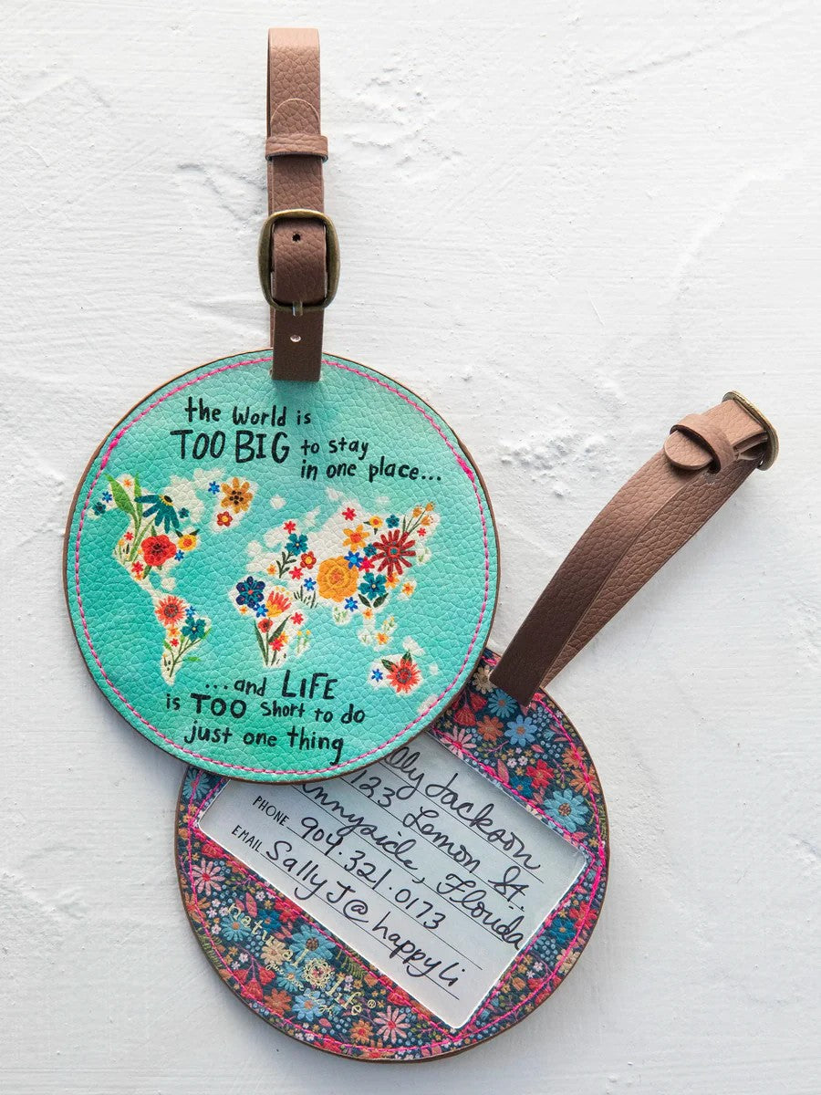 Travel Happy Luggage Tags