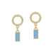 Understated sophistication meets everyday elegance with these light blue drop post earrings. The delicate rectangle drops catch the light beautifully, adding a subtle pop of color to any look. Perfect for those who appreciate refined accessories that work seamlessly from office to evening, these posts offer comfortable all-day wear without compromising on style.&nbsp;