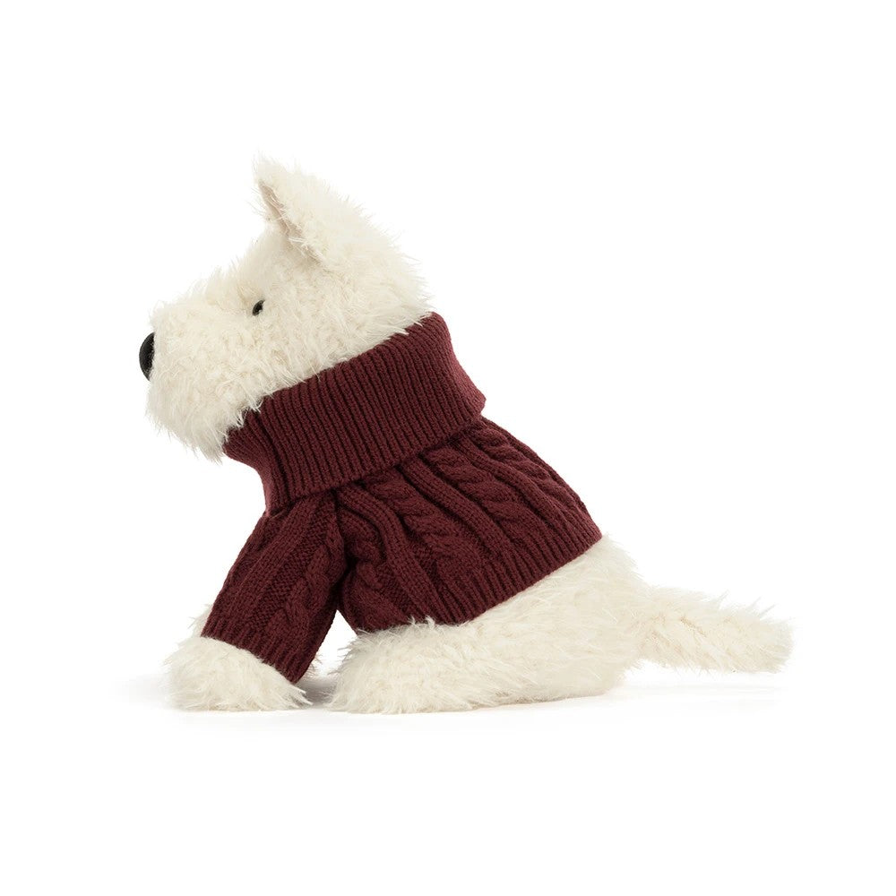Munro Scottie Dog w/ Winter Jumper Outfit