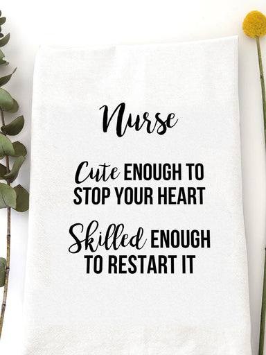 You won't find a flour sack towel made of a better quality. Professionally silk-screened, which means you can wash &amp; dry without peeling or cracking! EVERYTHING A PREMIUM TOWEL SHOULD BE.

Measurements: approx 20"x29"
Pre washed / pre shrunk
Highly absorbent 100% cotton